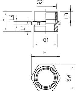 Адаптер 165 ADA M63-PG48 OBO 2088348