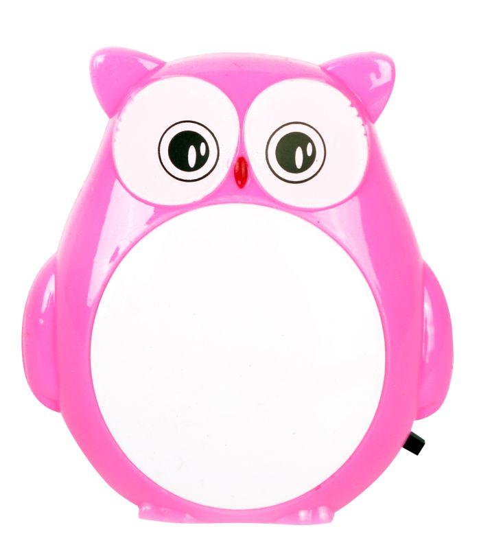 Светильник светодиодный NL-243 "Сова" 220В ночник с выкл. Camelion 14263