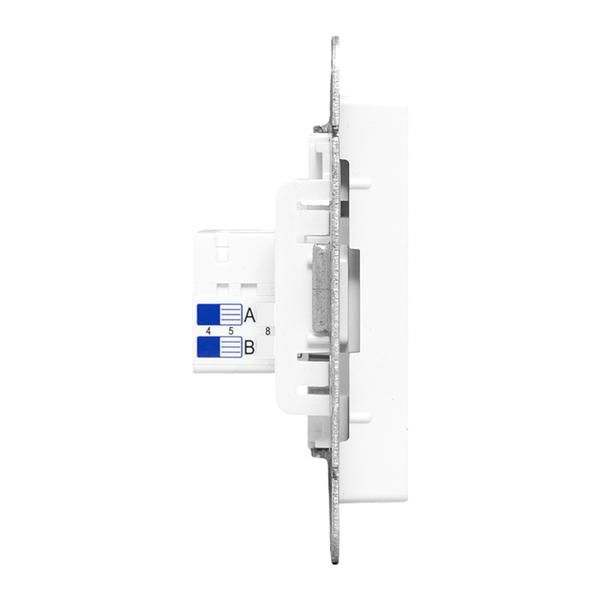 Розетка компьютерная СП Эпика RJ45 кат.5 механизм бел. EKF UP1-SOW-RJ45-5