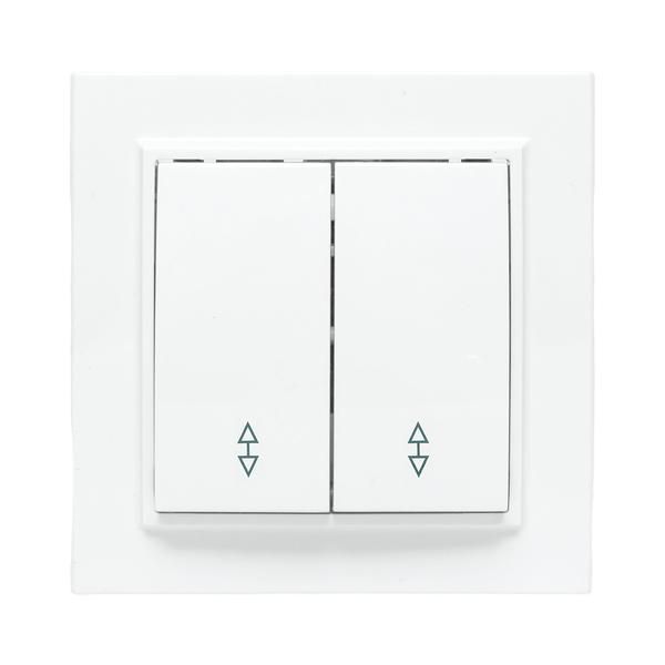 Переключатель проходной 2-кл. СП Минск 10А IP20 бел. Basic EKF ERV10-027-10