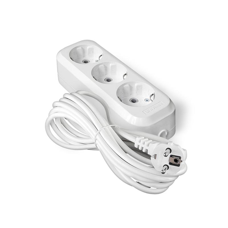 Удлинитель 3х5м с заземл. 10А IP20 У10-554 ПВС 3х0.75 UNIVersal 554-05