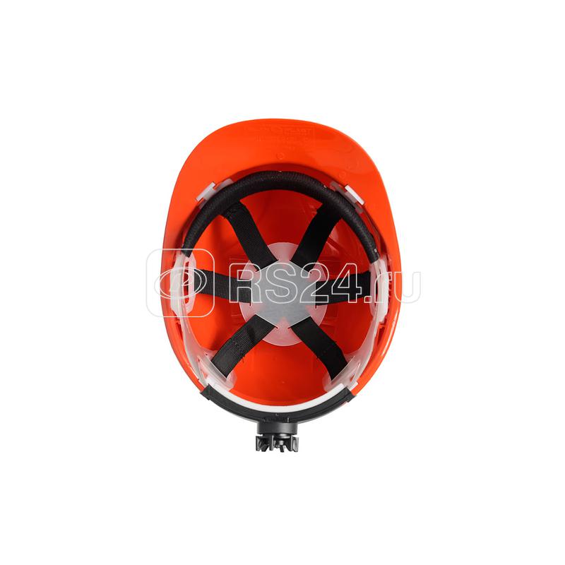 Каска Европа текстиль храповик оранж. ЕЛАНПЛАСТ КАС102-О