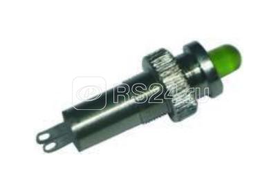 Лампа светодиодная СКЛ-17.3А-Л-2-28-МК метал. корпус выводы жесткие под пайку 28В 50Гц/пост. диаметр посадочного отверстия 8мм УХЛ2.1 зел. Реле и Автоматика A8021-82694314