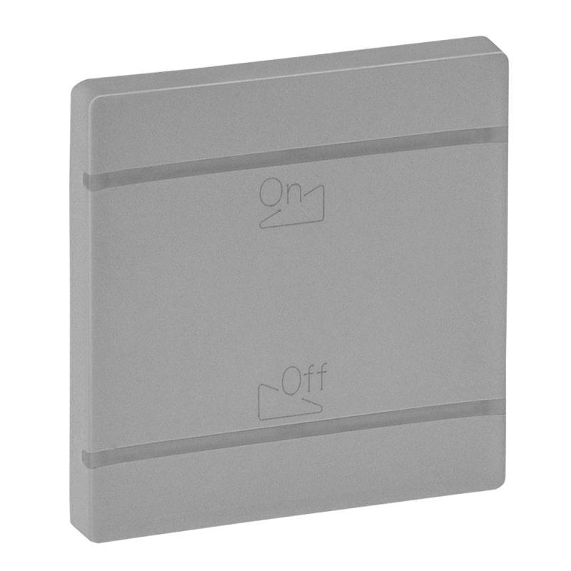 Панель лицевая Valena Life MyHome для механизмов BUS/SCS "Светорегулятор On-Off" 2мод. алюм. Leg 755322