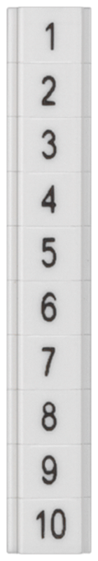 Табличка плоская вертикальная 81 - 90 ZBF4 Siemens 8WH81411AB85