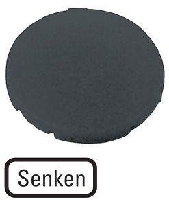 Шильдик кнопочный плоский "НИЖНИЙ" M22-XD-S-D18 черн. EATON 218193