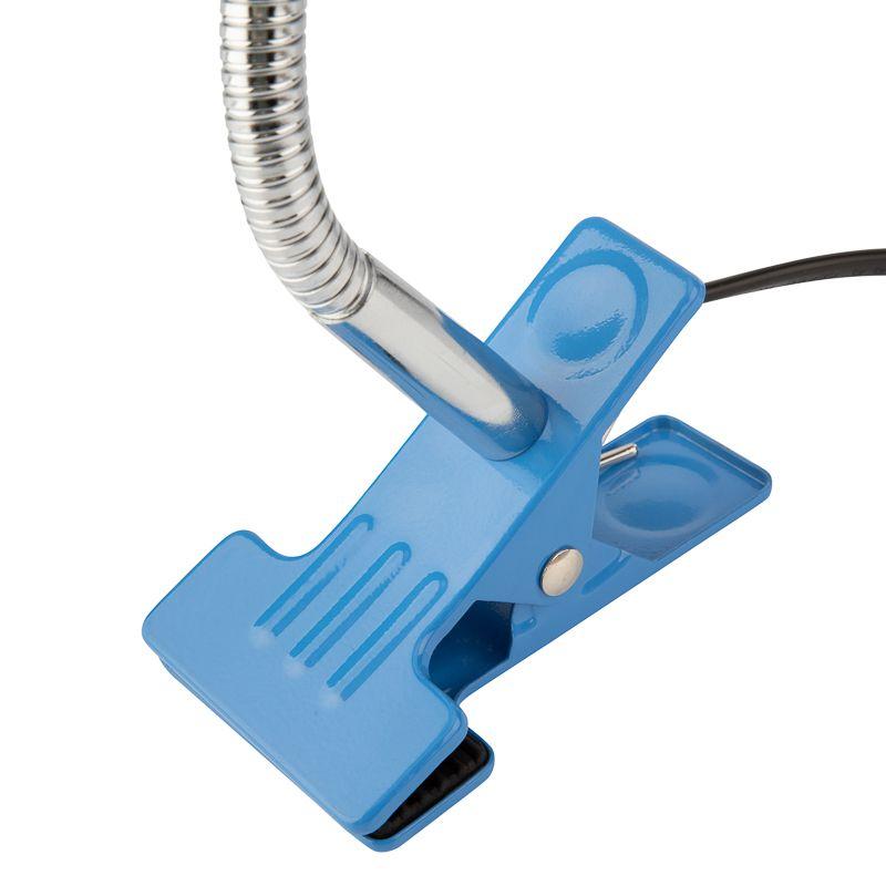 Светильник настольный "Моби" 60Вт E27 на метал. стойке с зажимом-прищепкой летнее небо Rexant 603-1013