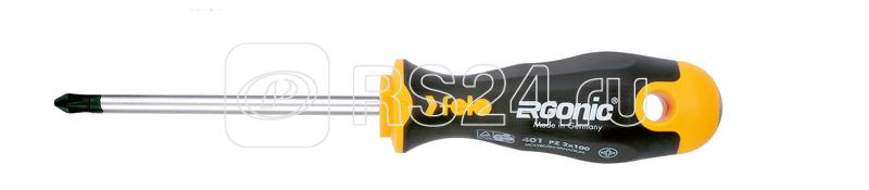 Отвертка Ergonic крестовая PZ 2х100 Felo 40120310