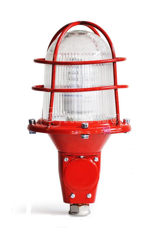 Светильник светодиодный СДЗО-05-2 с лампой Пермь 12-85В с решеткой прозр. Световод ЗГ.005.01