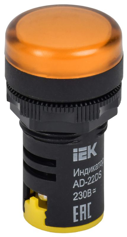 Лампа светосигнальная AD22DS d22мм 230В AC желт. KARAT IEK BLS10-ADDS-230-K05
