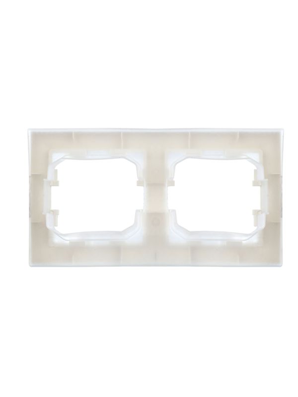 Рамка 2-м IP44 BRITE РУ-2-БрБ-44 бел. IEK BR-M22-44-K01