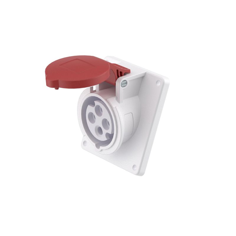 Розетка СП 16А 400В 4п 3P+E IP44 с наклоном DKC DIS4131666