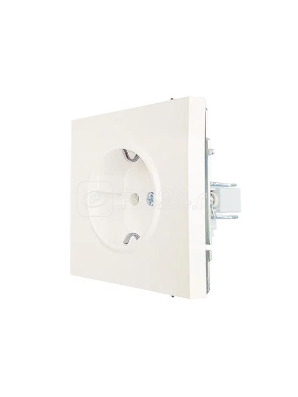 Розетка 1-мест. с/з ПБТ СП ZIMA IP20 16А безвинт. зажим слон. кость LEZARD 704-9088-122BQC