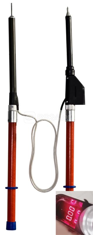 Указатель высокого напряжения УВНУ.ИТФ-10 Д универс. (цифровая и звуковая индикация встроен. источник питания самопроверка с трубкой фазировки) Антиток Д315059