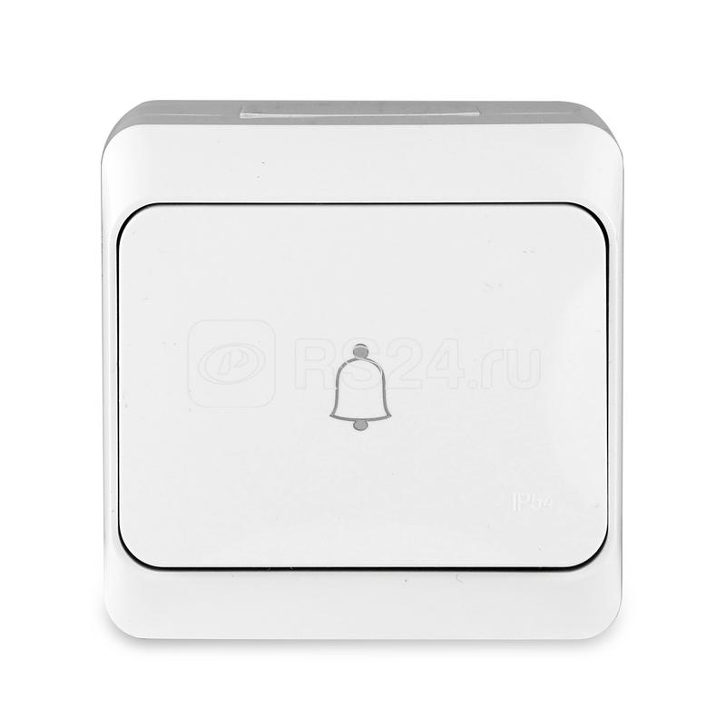 Кнопка звонка ОП Nix 10А IP54 250В бел. TOKOV ELECTRIC TKE-NX-DB-C01-IP54