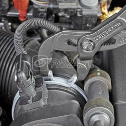 Щипцы для хомутов пружинных d 70мм диапазон зажима > 40мм L-250мм с дополнительным фиксатором Cr-V сер. Knipex KN-8551250AF