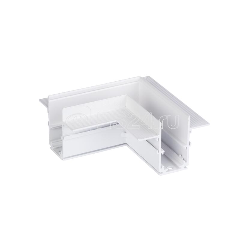 Коннектор угловой горизонт. 100х100мм для шинопровода скрытой установки Vitaluce VT0200028-00