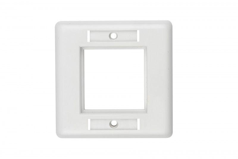 Панель лицевая FP-M45-2-WH 80х80мм для модулей 45х45 (аналогов Mosaic) Hyperline 16287