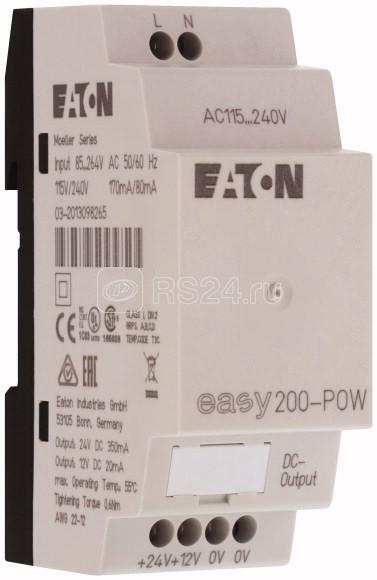 Источник питания 1ф 100-240В AC/24В DC/12В DC 0.35А/0.02А импульсный EASY200-POW EATON 229424