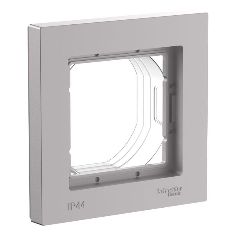 Рамка 1-м AtlasDesign Aqua IP44 алюм. SE ATN440301
