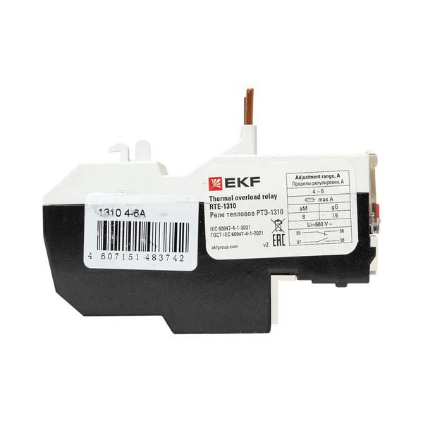 Реле тепл. РТЭ 1310 4-6А EKF rel-1310-4-6