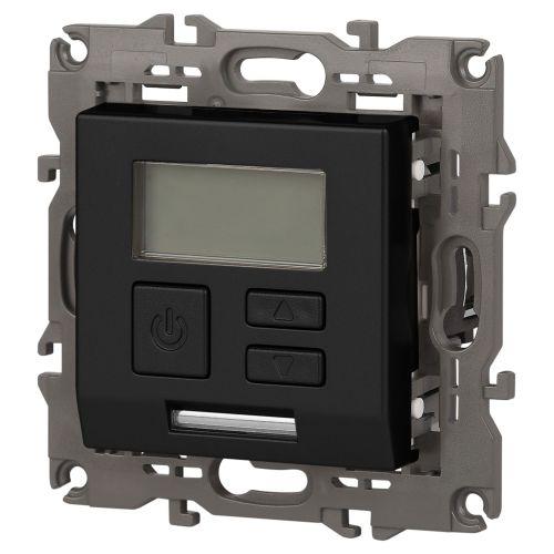 Терморегулятор универсальный 14-4111-05 230В-Imax16А Elegance антрацит ЭРА Б0034379