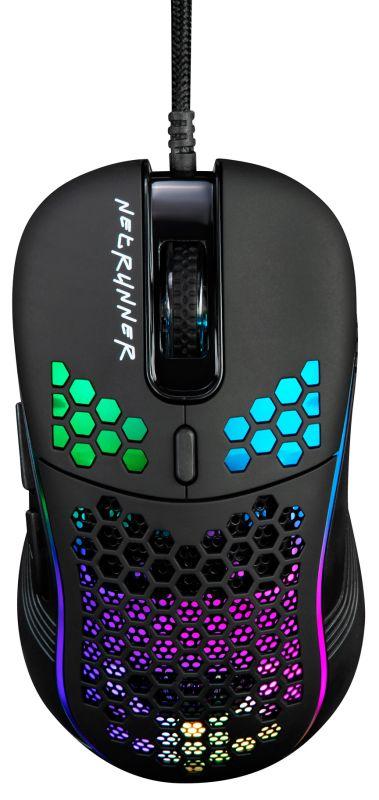 Мышь оптическая 713G NETRUNNER (3200dpi) USB (6but) черн. ОКЛИК 1465498