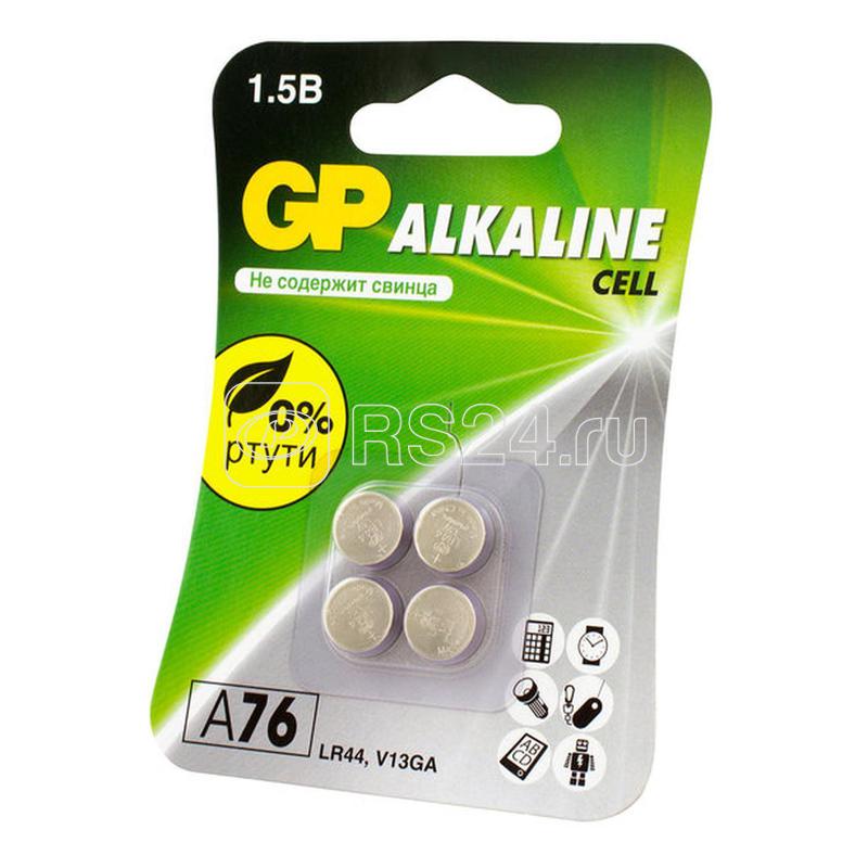 Элемент питания алкалиновый "таблетка" LR44/LR1154/AG13/G13 1.5В (блист.4шт) GP 12288