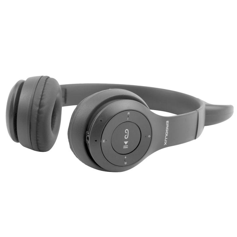 Наушники накладные беспроводные ELX-BTHP02-C02 FM MP3 микрофон ушки черн. ERGOLUX 15457