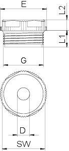Ниппель 90 PG21 OF OBO 2032201