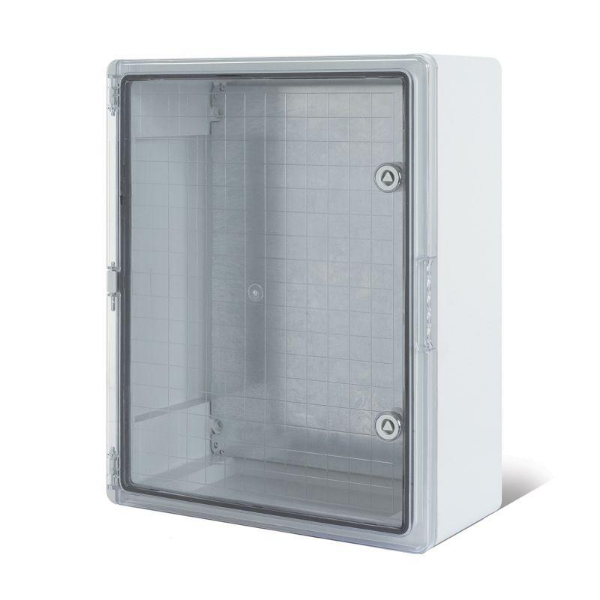 Корпус пластиковый ЩМПп 400х300х170 ABS УХЛ1 IP65 с прозр. дверцей и монтажной панелью Rexant 11-0412