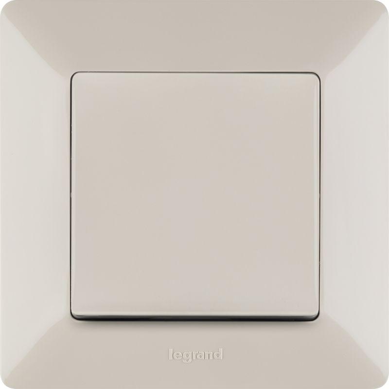 Переключатель 1-кл. СП Valena Life 10А IP20 250В 10AX с лицев. панелью безвинтов. зажимы механизм сл. кость Leg 752506