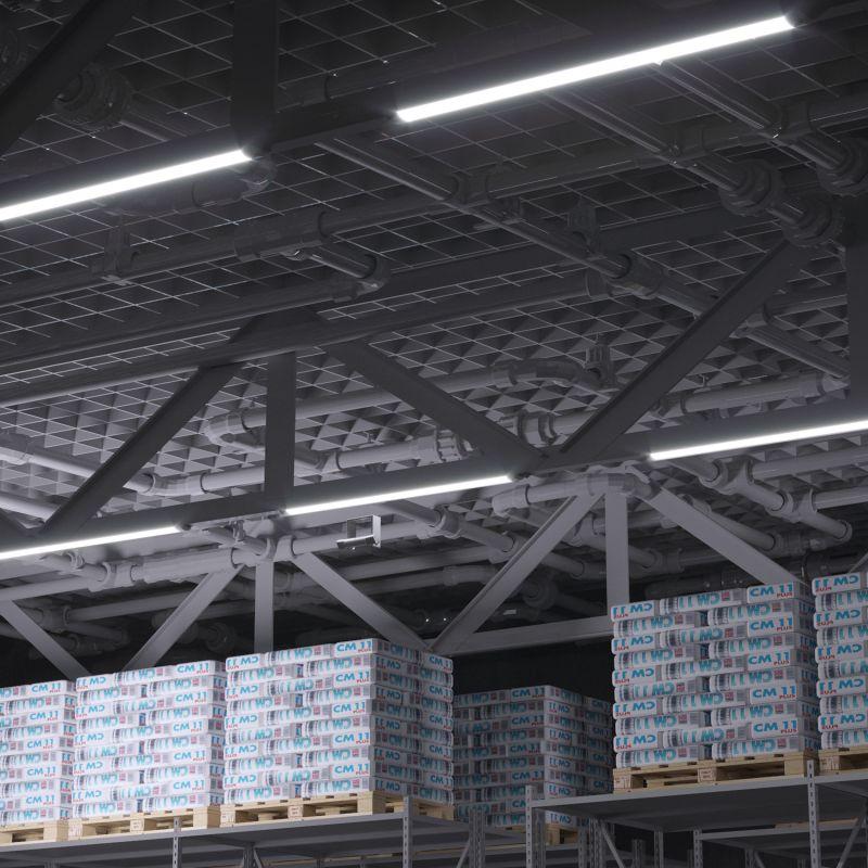 Светильник светодиодный WLF-2 50Вт 6500К IP40 5000лм 1492х75х25мм ДПО линейный рассеив. призма сталь GAUSS 814426350