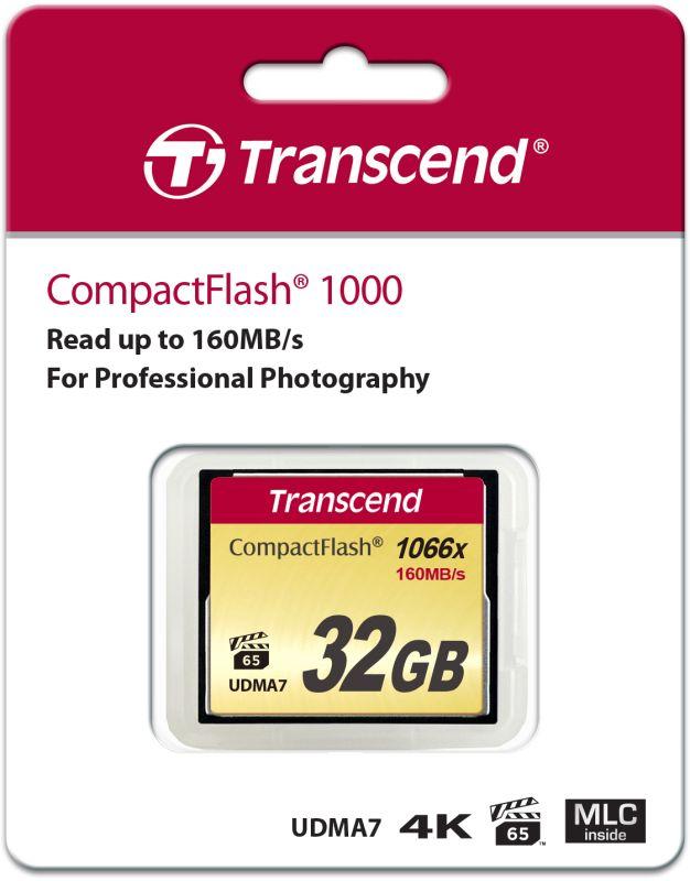 Карта памяти TS32GCF1000 32GB CompactFlash 1000x Transcend 1000501877