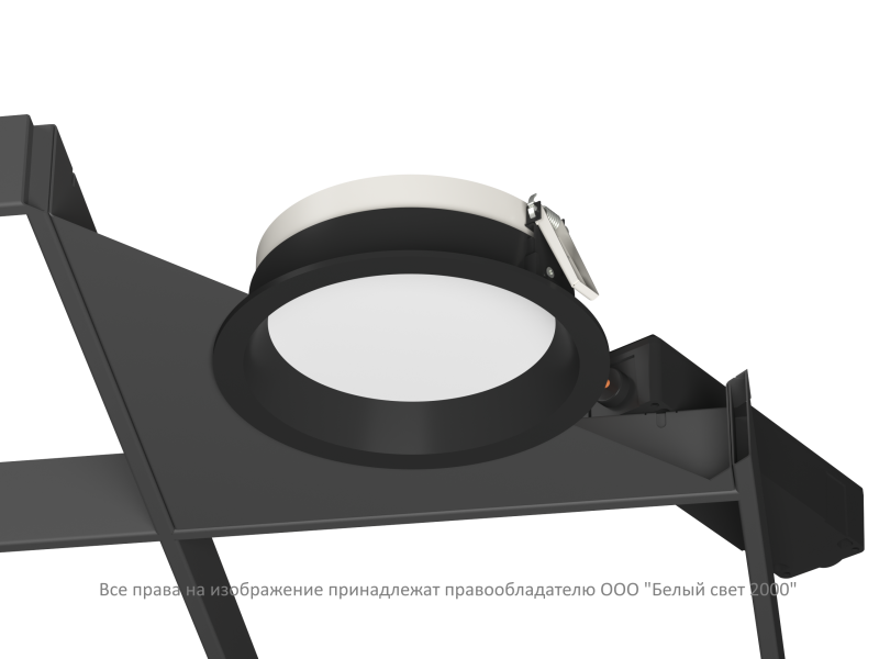 Светильник аварийный BS-DL-10-L1-LED V02 Black 3000К Белый Свет a29275