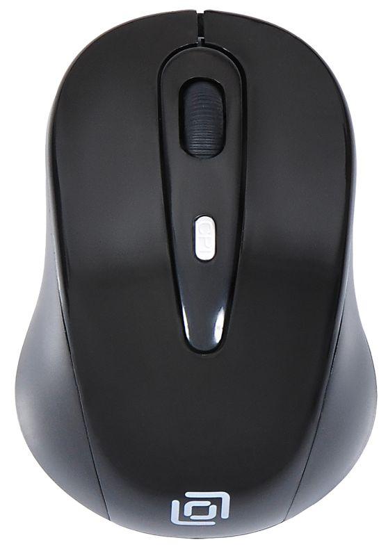 Мышь 435MW черн. оптическая 1600dpi беспроводная USB 3but 435MW ОКЛИК 945809
