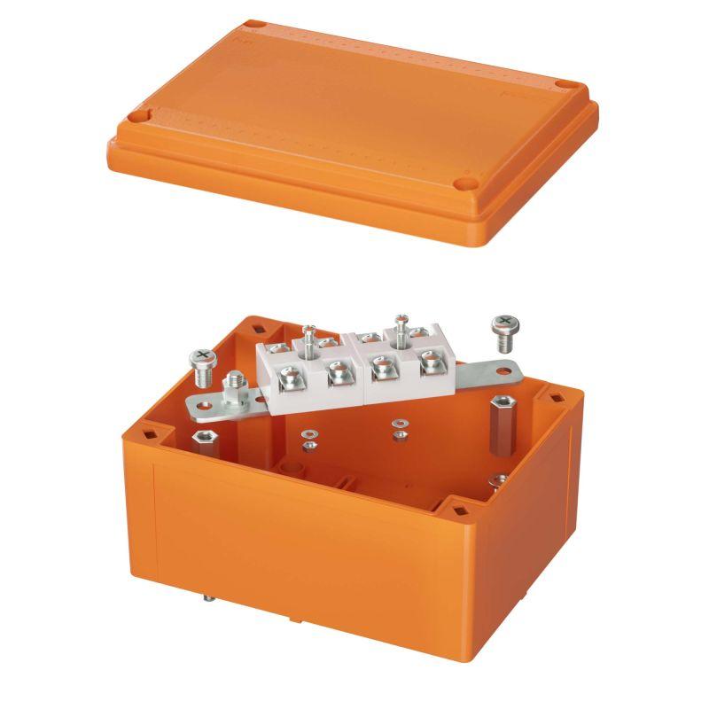 Коробка ответвительная FS 150х110х70мм 4р 450В 20А 10кв.мм нерж. контакт с гладкими стенками и клеммн. IP56 пластик. DKC FSK20410 Коробка ответвительная FS 150х110х70мм 4р 450В 20А 10кв.мм нерж. контакт с гладкими стенками и клеммн. IP56 пластик. DKC FSK20410