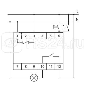 Автомат лестничный AS-223 (монтаж на DIN-рейке с антиблокировкой 1мод. 230В 16А 1Z IP20) F&F EA01.002.006