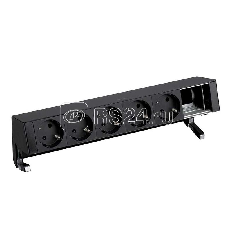 Блок розеточный настольный 5х2P+E 1 пустой мод. черн. Simon 400 42605000-138