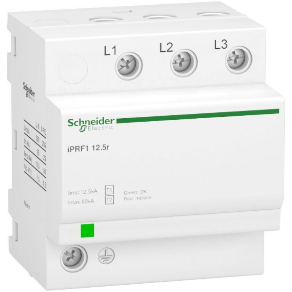 Ограничитель перенапряжения ОПН 3п Acti9 iPRF1 12.5r класс 1+2 SchE A9L16633