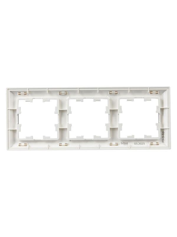 Рамка 3-м BRITE РУ-3-Бр алюм./алюм. IEK BR-M32-12-K47