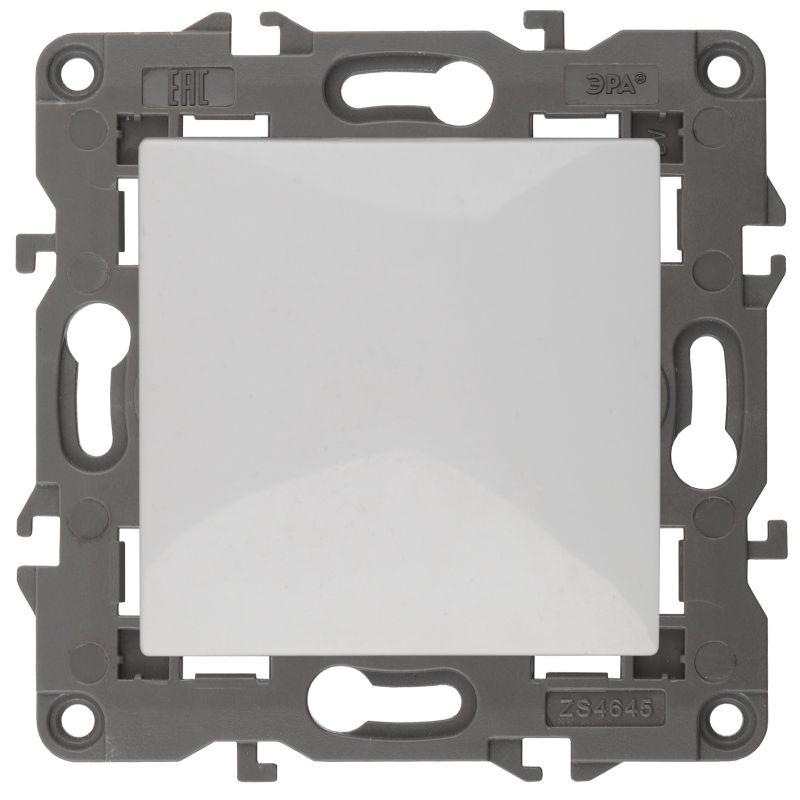 Кнопка 10АХ-250В Elegance бел. 14-1111-01 ЭРА Б0047862