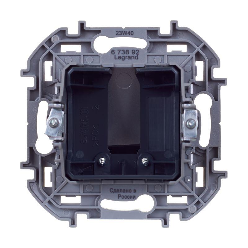 Вывод кабеля Inspiria с зажимом для крепления алюм. IEK 673892