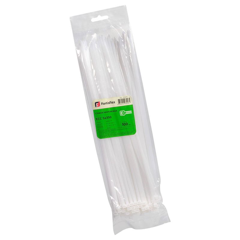 Хомут кабельный КСС 5х350 нейл. бел. (уп.100шт) Fortisflex 49405