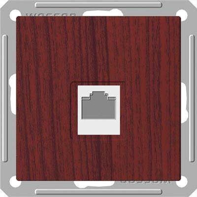 Розетка телефонная 1-м СП W59 RJ11 механизм мореный дуб SchE RSI-152T-9-86