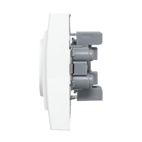 Розетка 2-м СП Минск 16А IP20 с заземл. защ. шторки бел. Basic EKF ERR16-128-100
