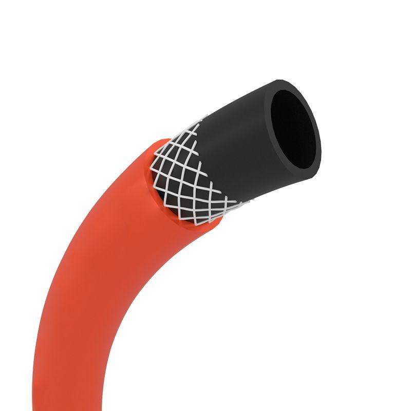 Шланг поливочный ПВХ 3-х слойный 1/2дюйма 25м Люкс ЧЕТЫРЕ СЕЗОНА 62-0228