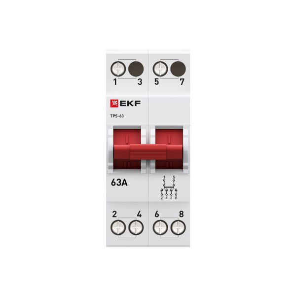 Переключатель трехпозиционный ТПС-63 2P 63А PROxima EKF TPS263