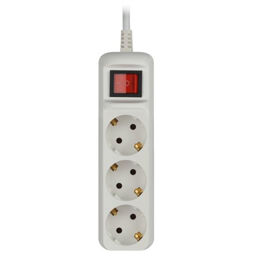 Удлинитель 3х5м с заземл. 10А IP20 UX-3es-5m ПВС 3х0.75 с выкл. Эра Б0035755