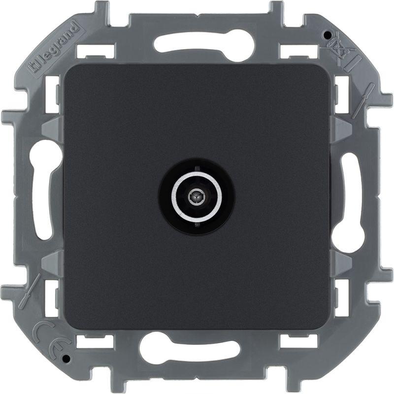 Розетка телевизионная оконечная TV Inspiria 10дБ 5-862мГц механизм антрацит IEK 673873